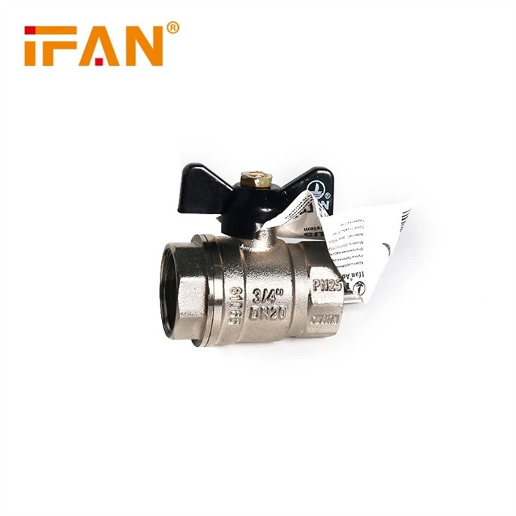 Balck Butterfly Brass Ball Valve