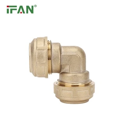 IFAN Brass PE siqish armaturalari Tirsak