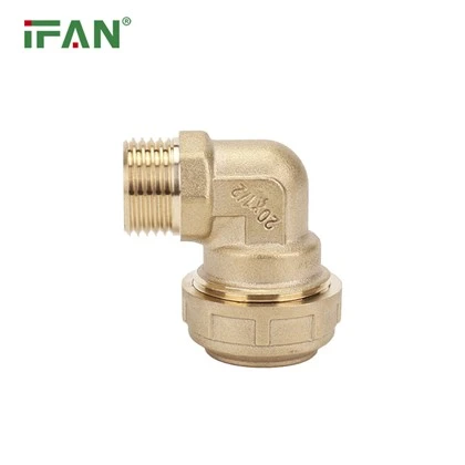 IFAN Brass PE siqish moslamalari Erkak tirsagi